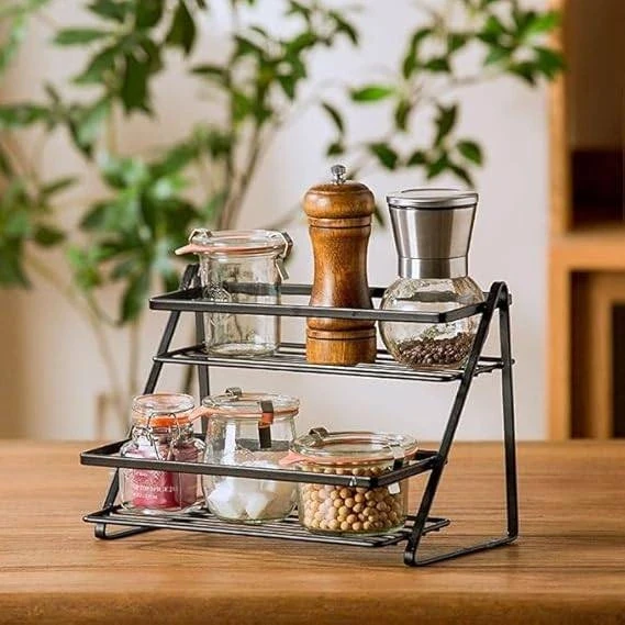 Multifunctional 2-Layer Kitchen Storage Rack – Durable & Space Saving