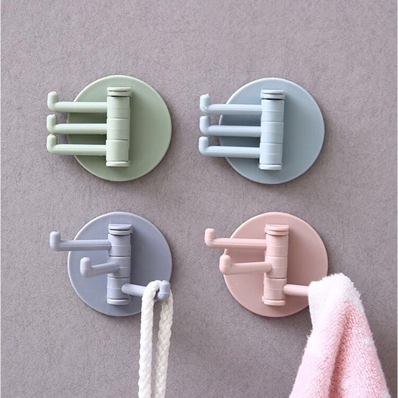 3Pcs Set Round Sticky Hook – Reusable Adhesive Wall Hanger