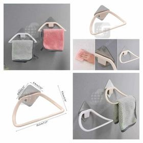 Adhesive Towel Hanger – No-Drill Wall Mounted Towel Hook for Bathroom & Kitchen (BD)