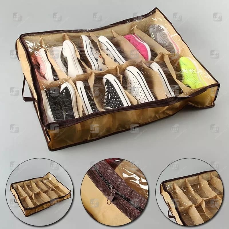 12 Pairs Shoe Organizer – Space-Saving Shoe Storage Rack