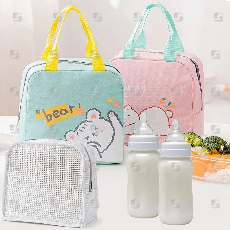 Cartoon Insulated Lunch Bag – Cute & Thermal Lunch Box Carrier for Kids in BD