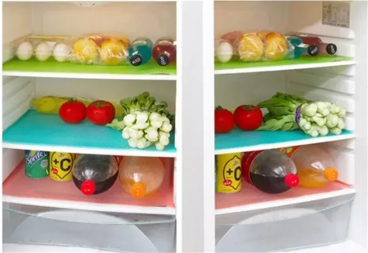 Multipurpose Fridge Mat (3 Pcs Set) – Washable & Non-Slip Refrigerator Liner